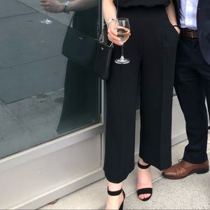 Aritzia Wilfred black wide leg dress pants